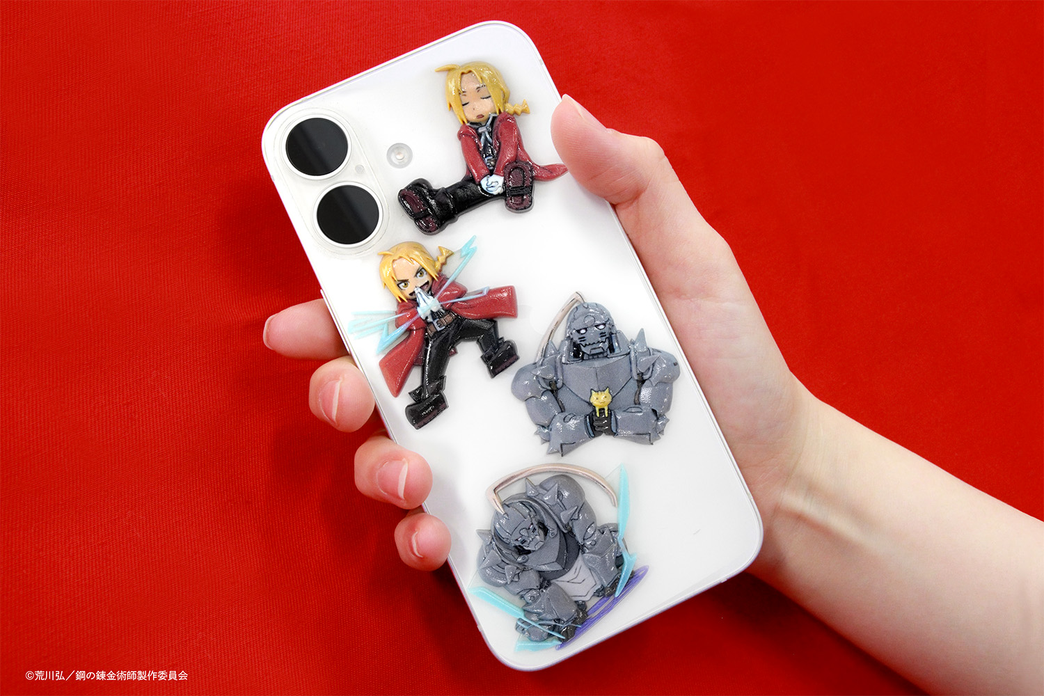スマホにちびキャラステッカー