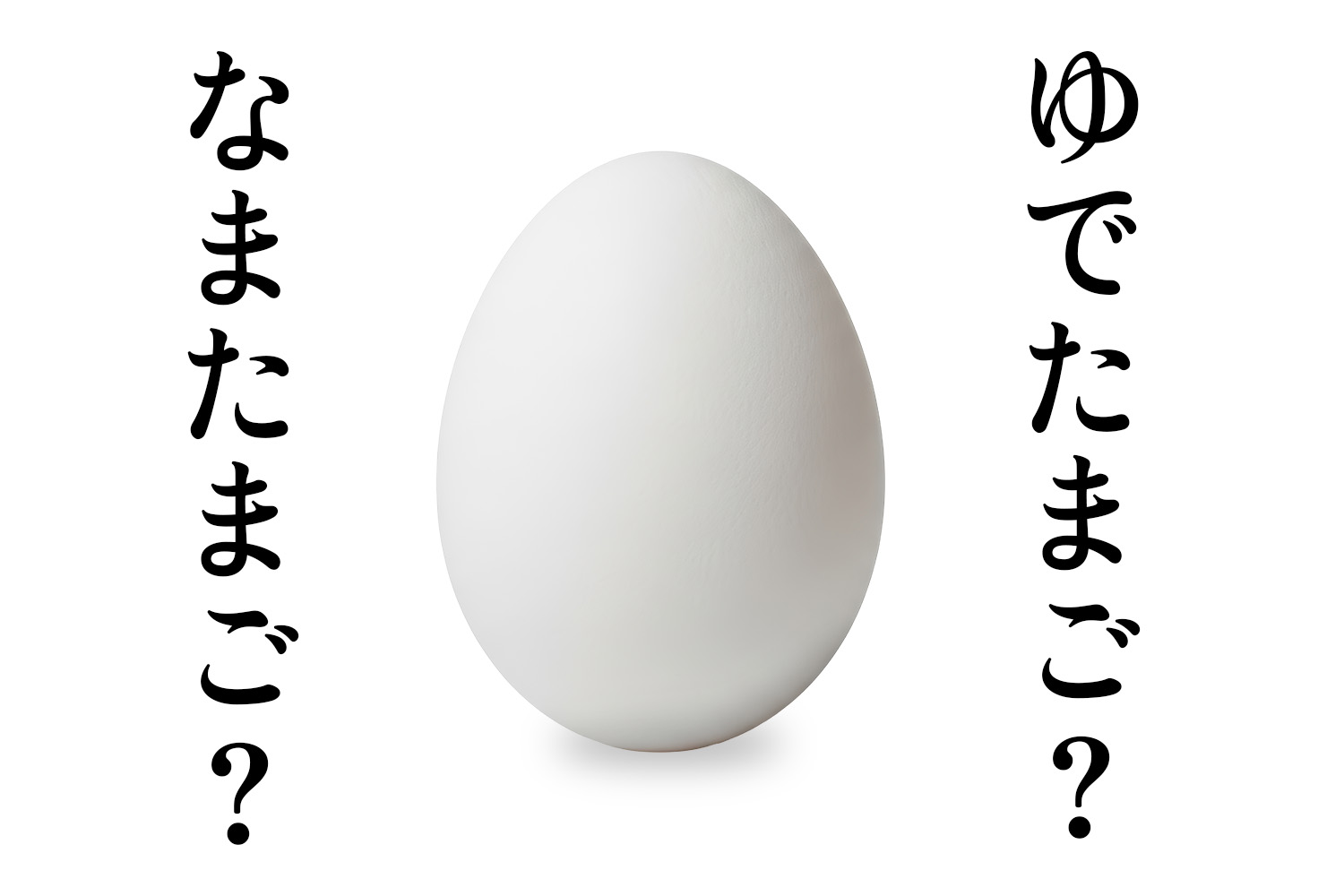 ゆでたまご？なまたまご？